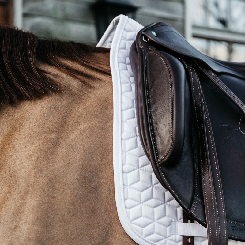 Kentucky Classic Dressage Saddlepad - White-1