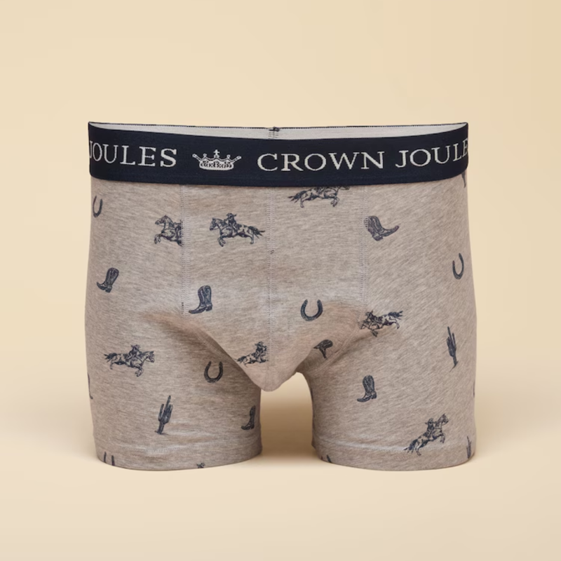 Joules Men's Crown Joules 2 Pack Boxers - Grey/Navy-1
