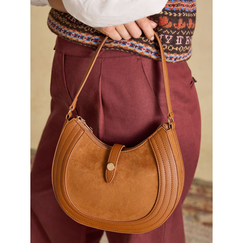 Joules Ladies Saddle Bag - Tan Brown-5