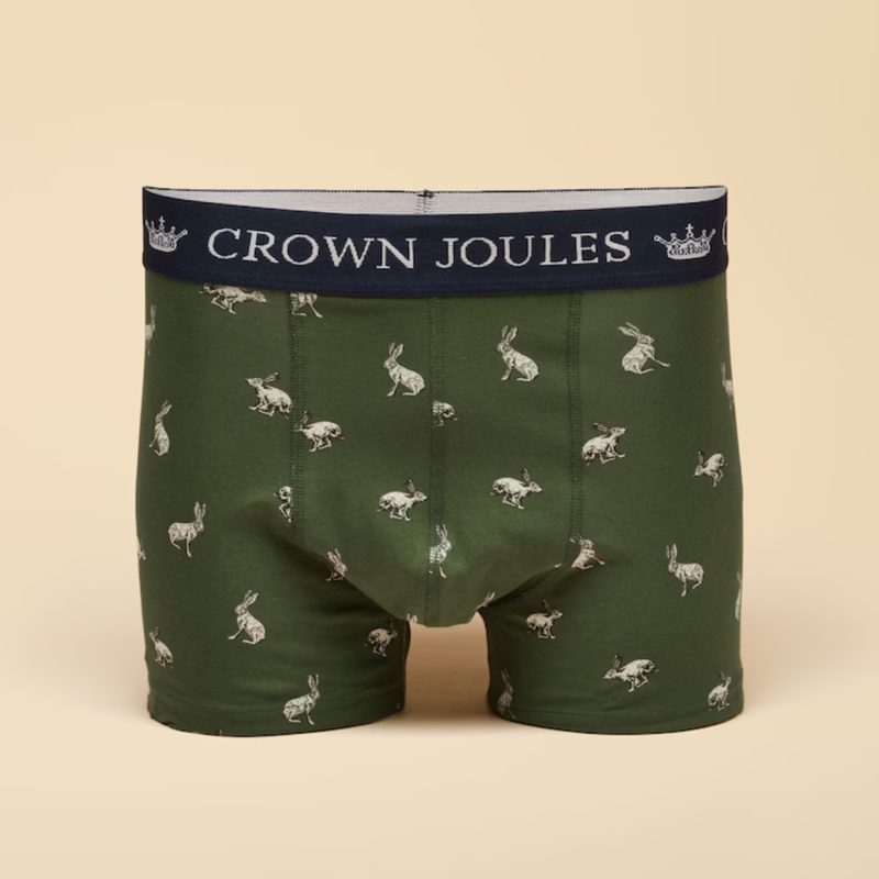 Joules Men's Crown Joules 2 Pack Boxers - Green/Grey-1