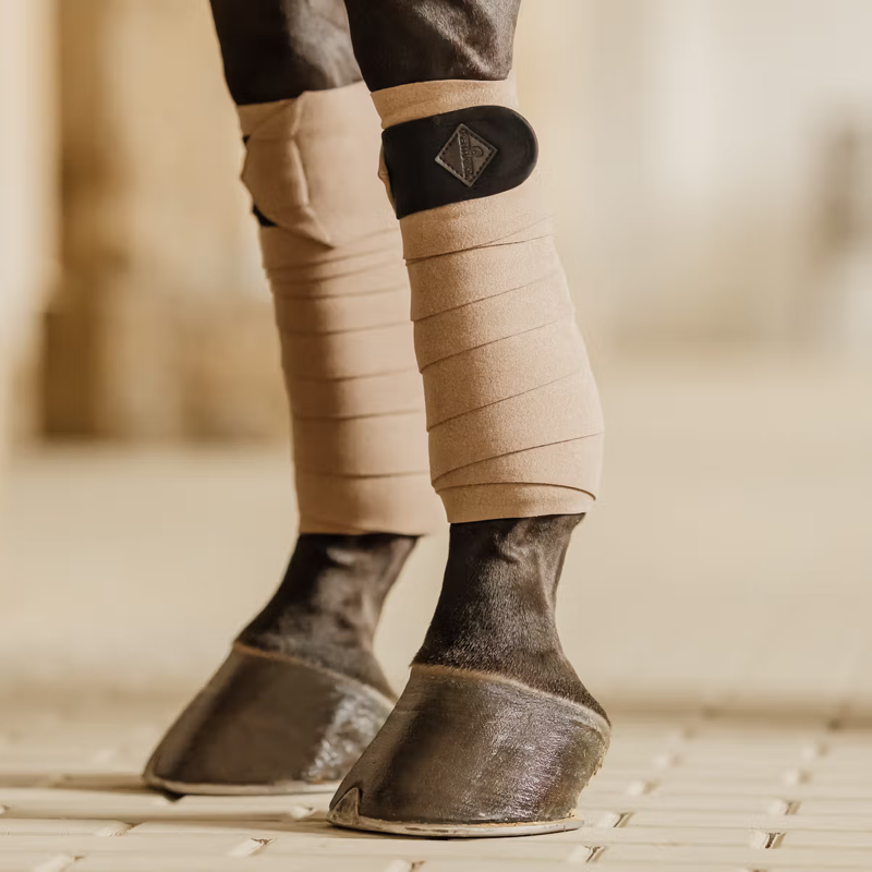 Kentucky Polar Fleece Bandage Show Vegan Wool - Beige-1