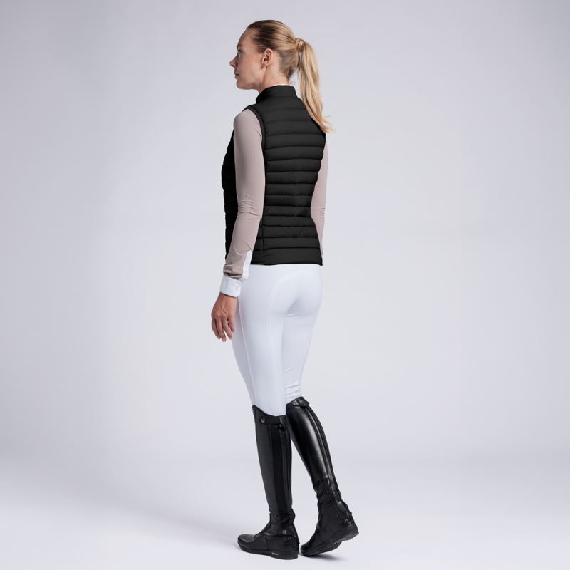Cavalleria Toscana Women's Lightweight Comfort Nylon Gilet - Black-2