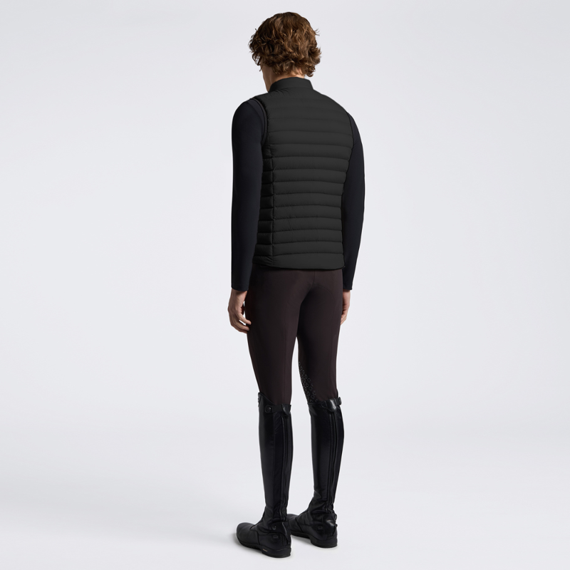 Cavalleria Toscana Men's Lightweight Comfort Nylon Gilet - Black-2