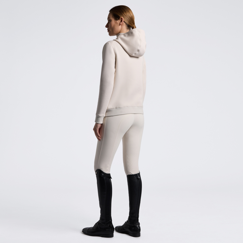 Cavalleria Toscana Women's Technical Zip-Up Hoodie - Rainy Day-2