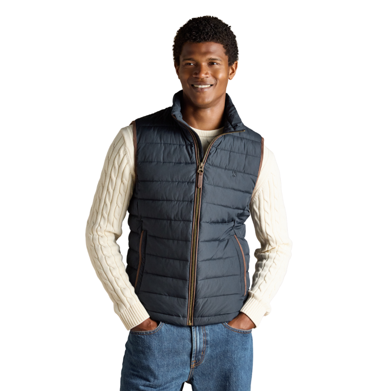 Joules Men's Heritage Padded Gilet - Navy-1
