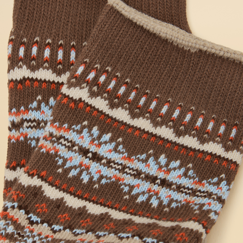 Joules Ladies Lucille Socks - Chocolate Brown-1