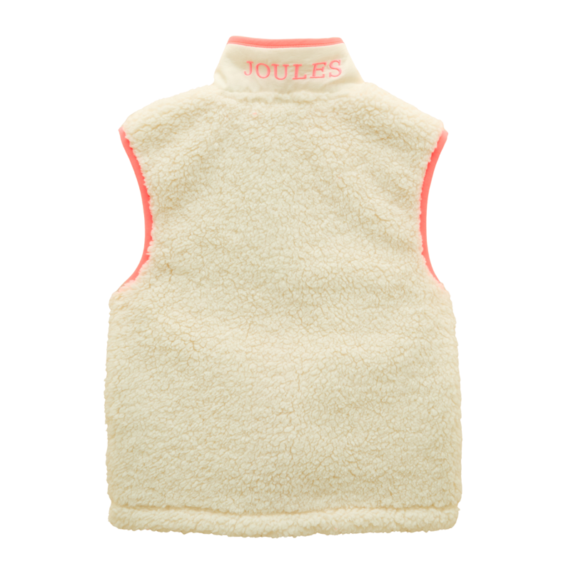 Joules Girls' Tilly Gilet - Cream-1