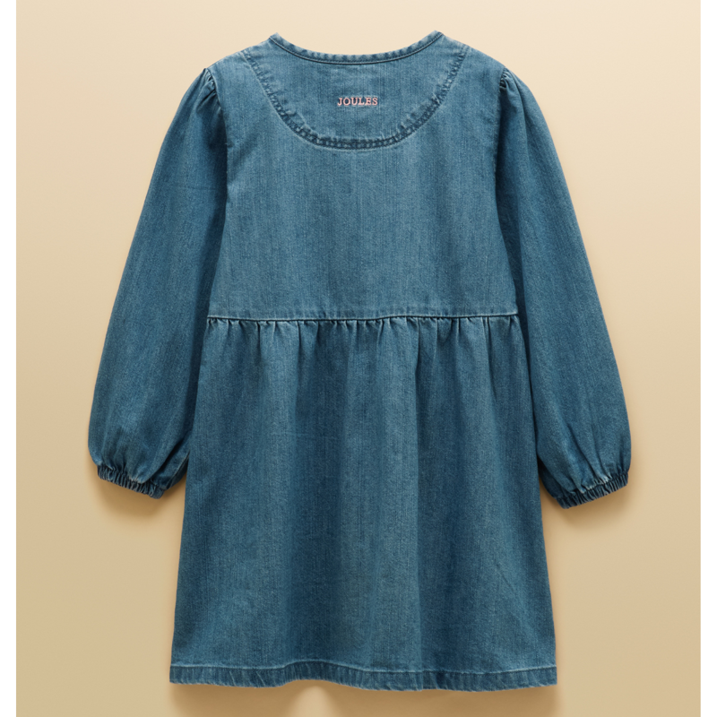 Joules Girls' Blair Dress - Blue-1