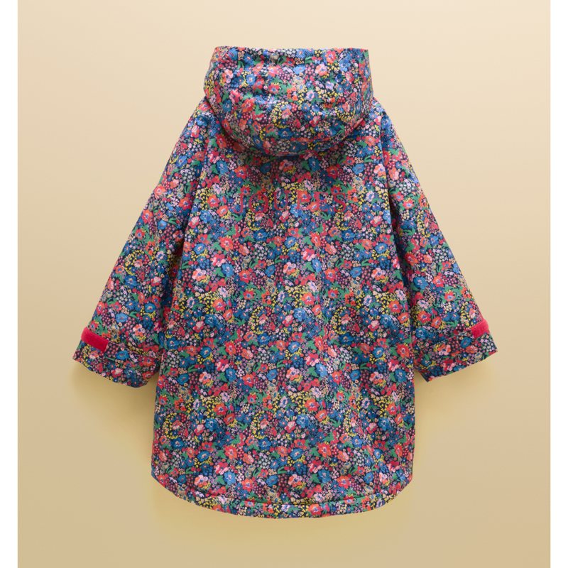 Joules Girls' Coverall Coat - Navy Ditsy-1