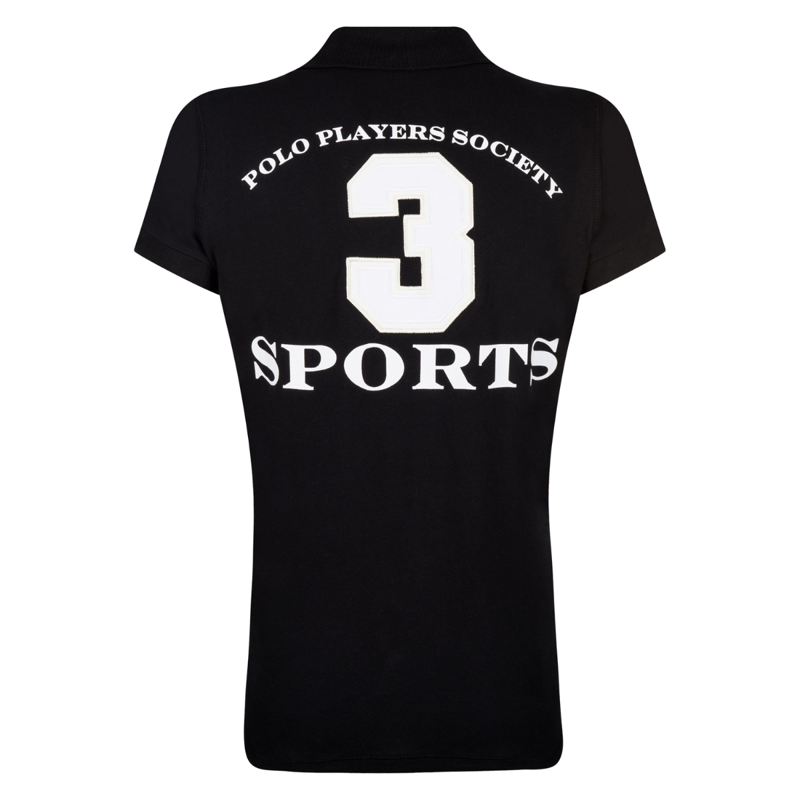 HV Polo Ladies Favouritas EQ Polo Shirt - Black-1