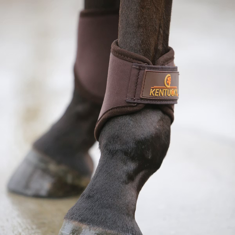 Kentucky 3D Spacer Brushing Boots - Brown-1