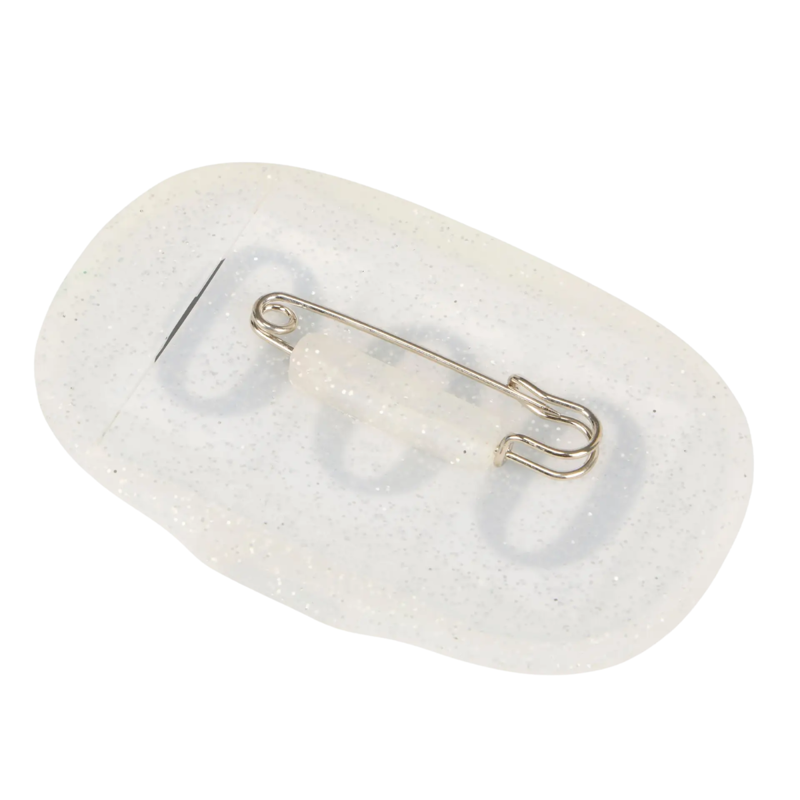 LeMieux Saddle Pad Number Holder - Silver Glitter-1