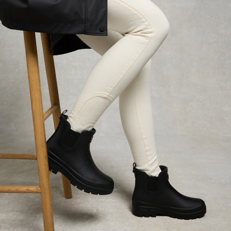 Holland Cooper Sherpa Lined Chunky Chelsea Wellington - Black-4