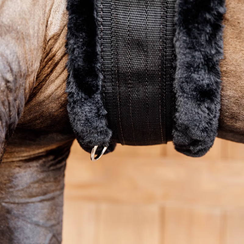 Kentucky Sheepskin Elasticated Girth - Black-4