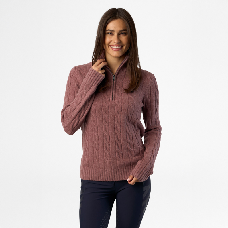HV Polo Ladies Dunya Pullover - Wine-1