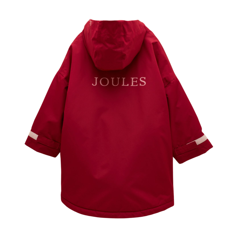 Joules Girls' Coverall Waterproof Changing Robe - Berry Pink-1