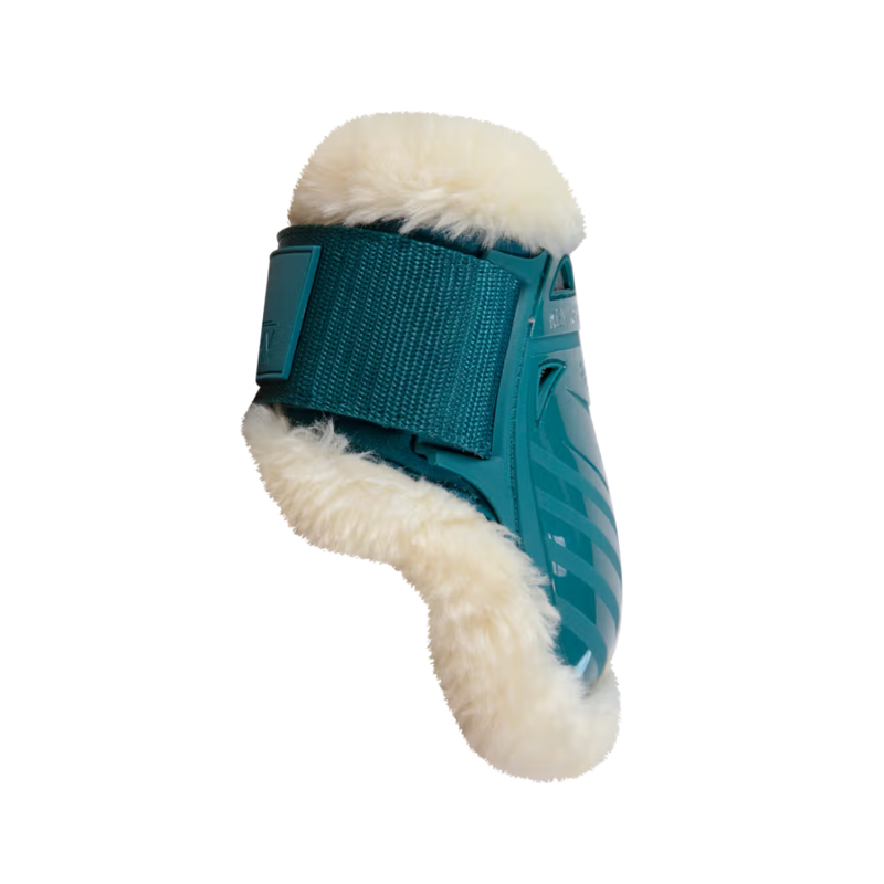 Kentucky Vegan Sheepskin Young Horse Fetlock Boots - Emerald-1