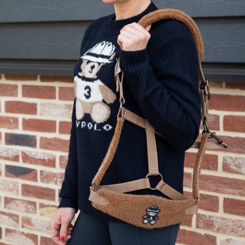 HV Polo Teddy Headcollar - Camel-1