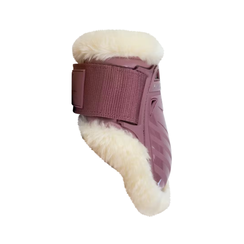 Kentucky Vegan Sheepskin Young Horse Fetlock Boots - Old Rose-1