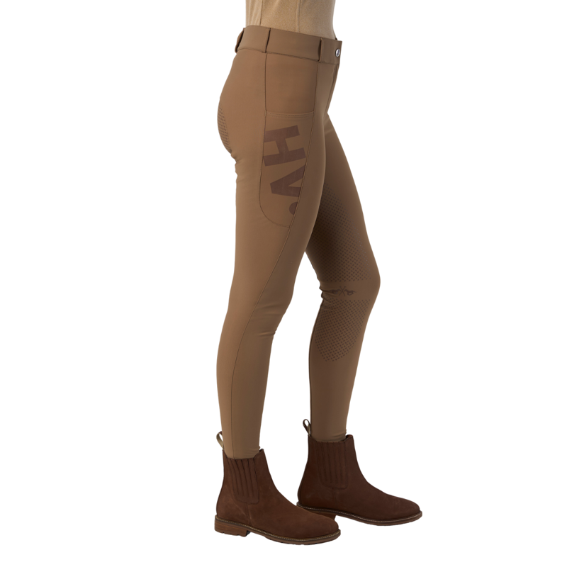HV Polo Ladies Femmy Full Grip Riding Breeches - Peacan-2