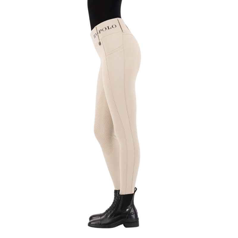 HV Polo Ladies Favourite Full Grip Riding Tights - Walnut-1