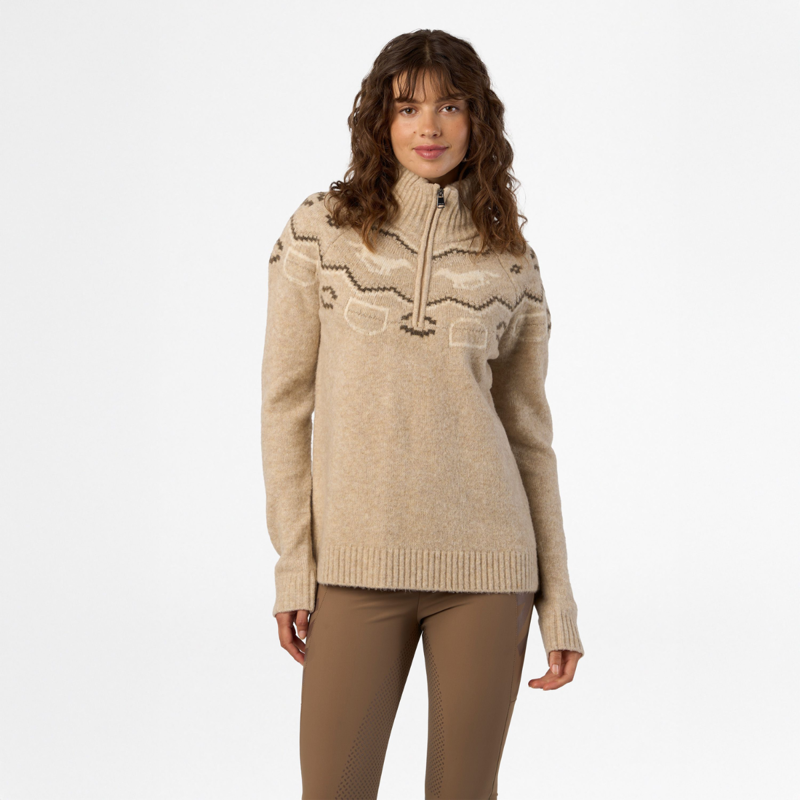 HV Polo Ladies Josie Pullover - Natural-1