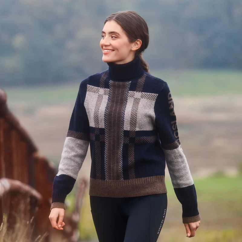 Kingsland KLArin Ladies Roll Neck Pullover - Navy-2