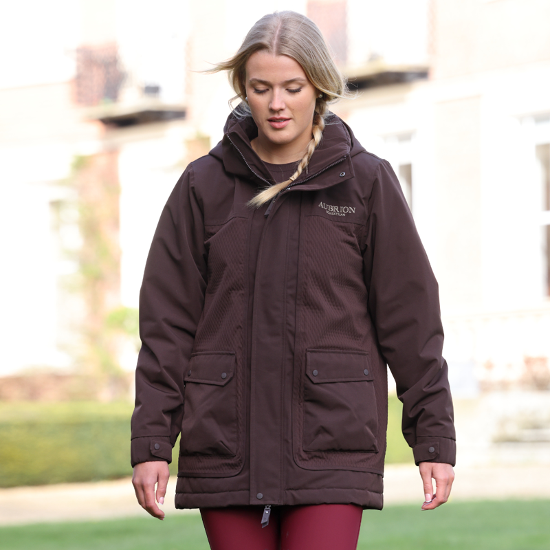 Aubrion Equestrian Winter Coat - Espresso-12
