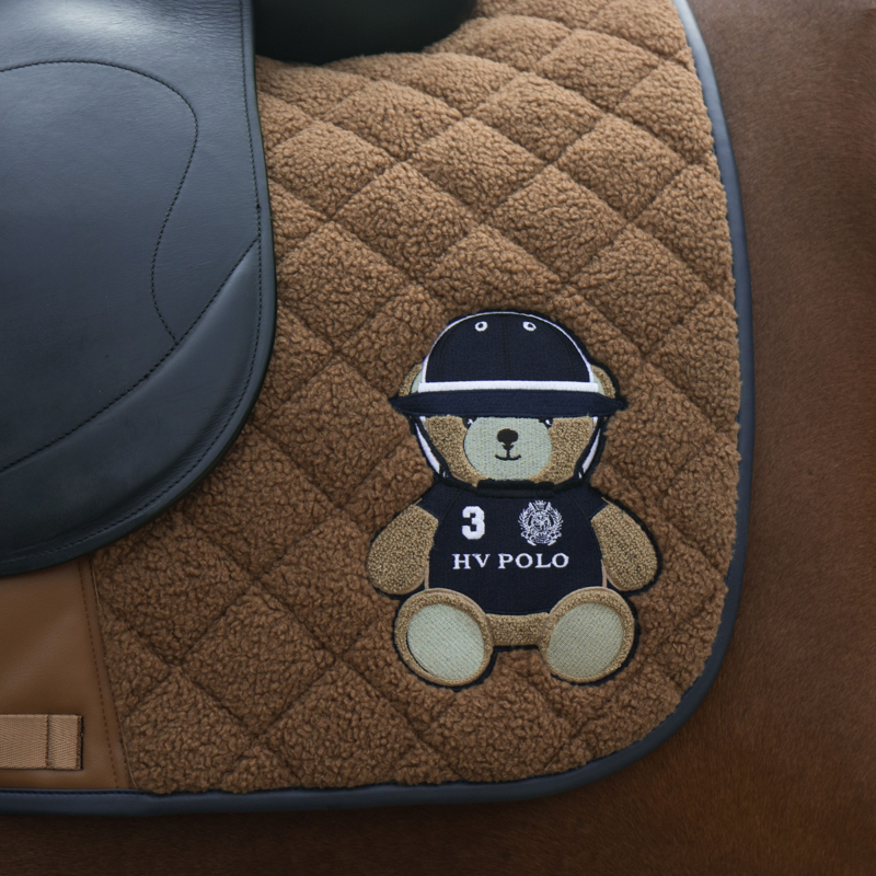 HV Polo Teddy GP Saddlepad Full - Camel-1