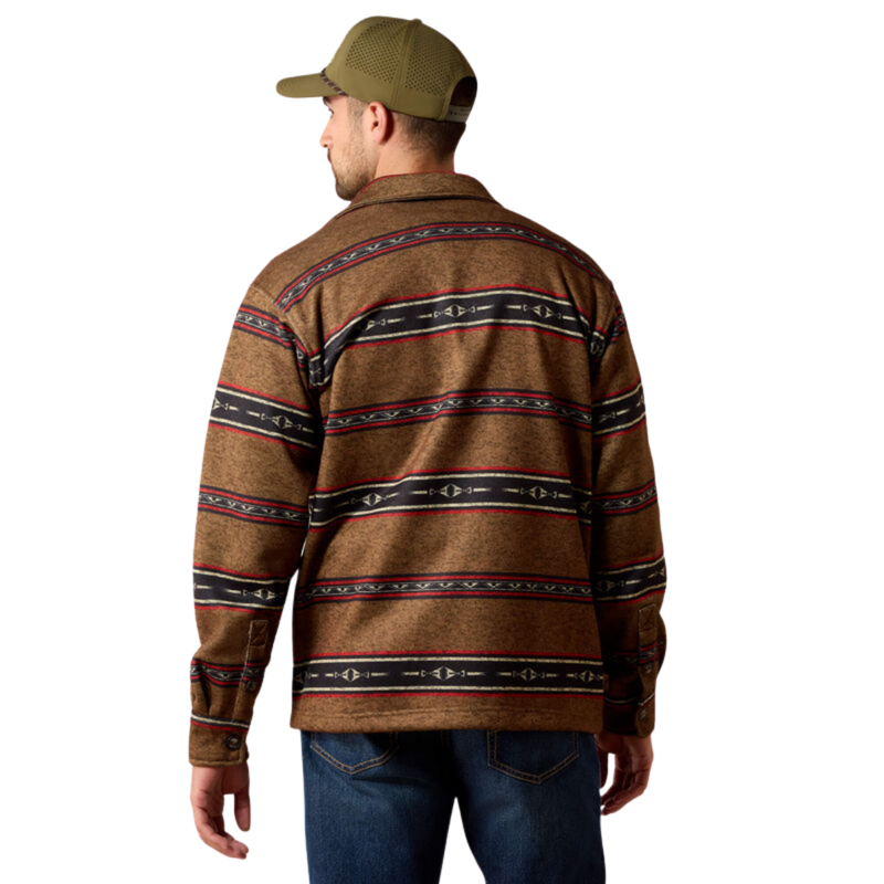 Ariat Men's Caldwell Printed Shirt Jacket - Toffee Serape-1