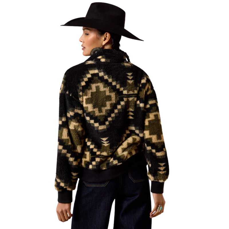 Ariat Women's Berber Sweatshirt - Gambit Southwest Print-1
