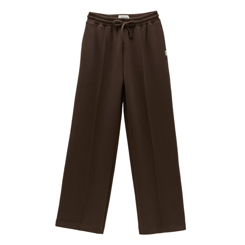 Joules Ladies Luxe Club Wide Leg Jogger - Chocolate Brown-3