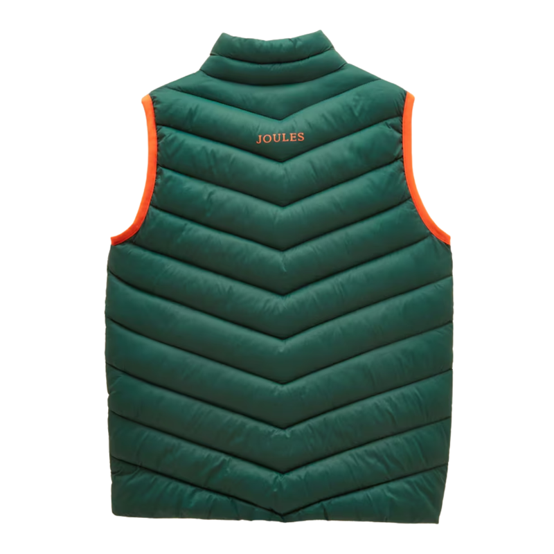 Joules Boys' Crofton Showerproof Gilet - Dark Green-1