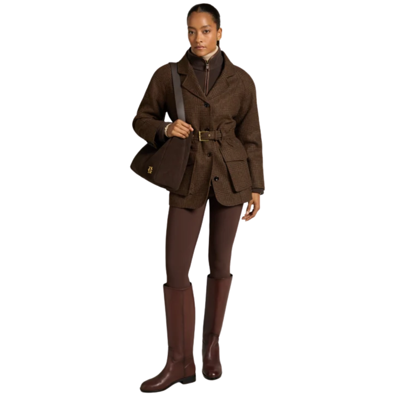 Holland Cooper Country Fleece Jacket - Chocolate-1
