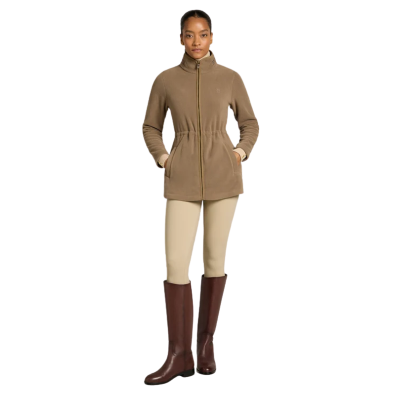 Holland Cooper Country Longline Fleece - Mocha-2