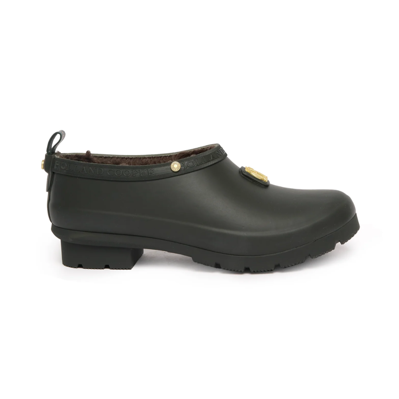 Holland Cooper Sherpa Lined Gardening Loafer - Dark Pine-1