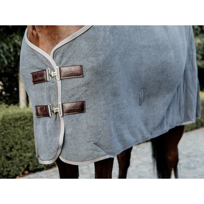Kentucky Heavy Fleece Rug - Grey-1
