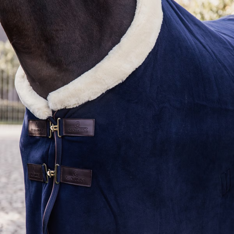Kentucky Heavy Fleece Show Rug - Navy-1