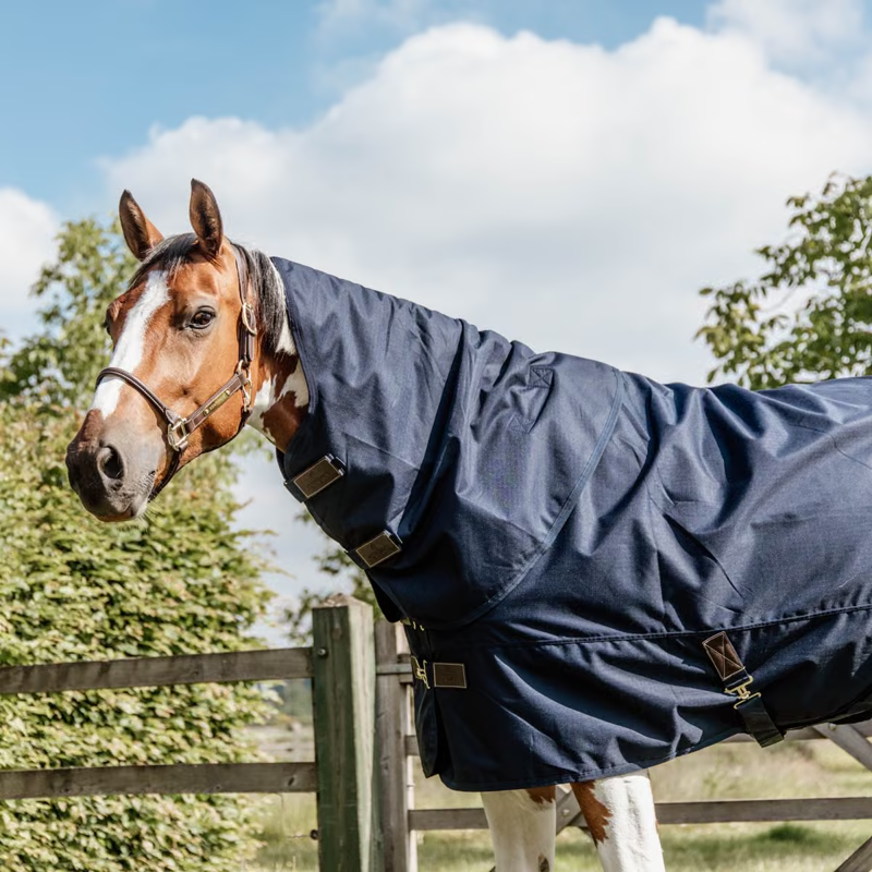 Kentucky Quick Dry Fleece Lined All Weather 150g Turnout Rug - Navy-1