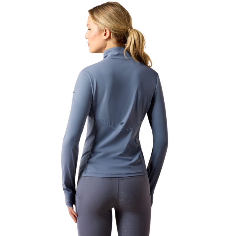 Ariat Women's SolVeil 1/2 Zip Base Layer - Grisaille-1