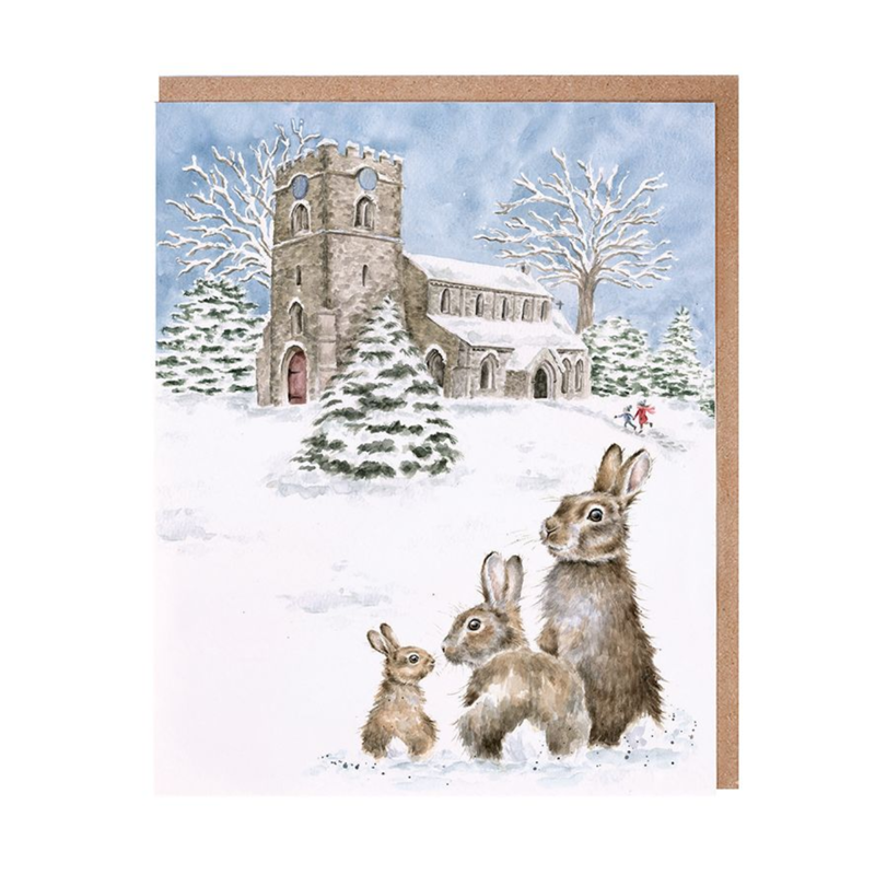 Wrendale Designs 'Silent Night' Rabbit Card Pack-1