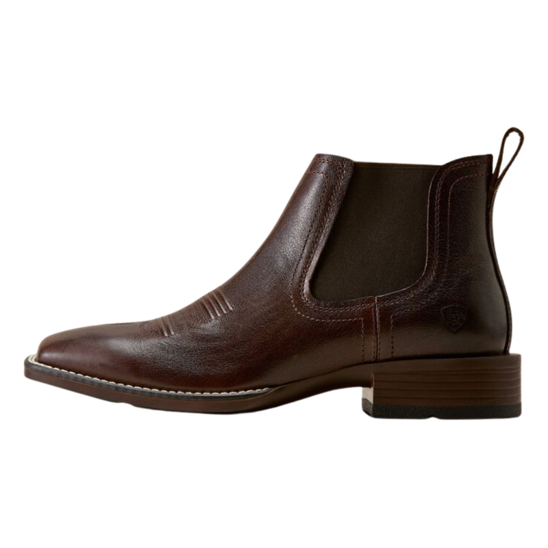 Ariat Men's Booker Chelsea Wide Square Toe Western Boot - Chocolate Chip-1