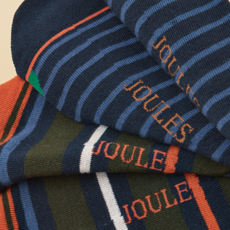 Joules Men's Kingsbury 2 Pack Socks - Navy Jonty Fox-1