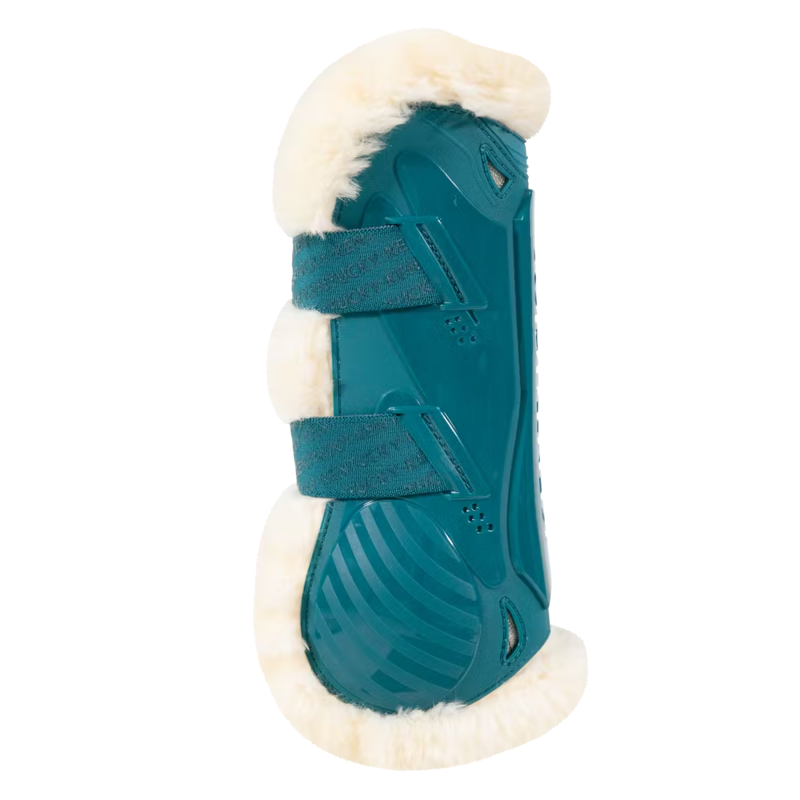 Kentucky Vegan Sheepskin Tendon Boots Bamboo Shield - Emerald-1