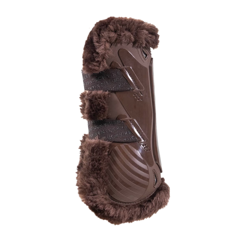 Kentucky Vegan Sheepskin Tendon Boots Bamboo Shield - Brown/Brown-1