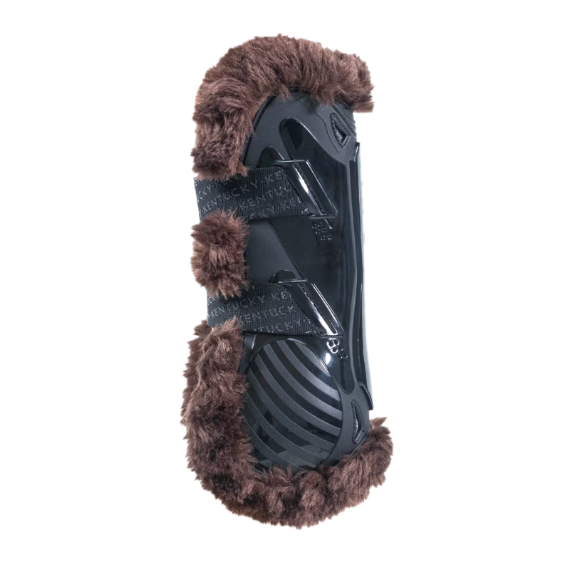 Kentucky Vegan Sheepskin Tendon Boots Bamboo Shield - Black/Brown-1