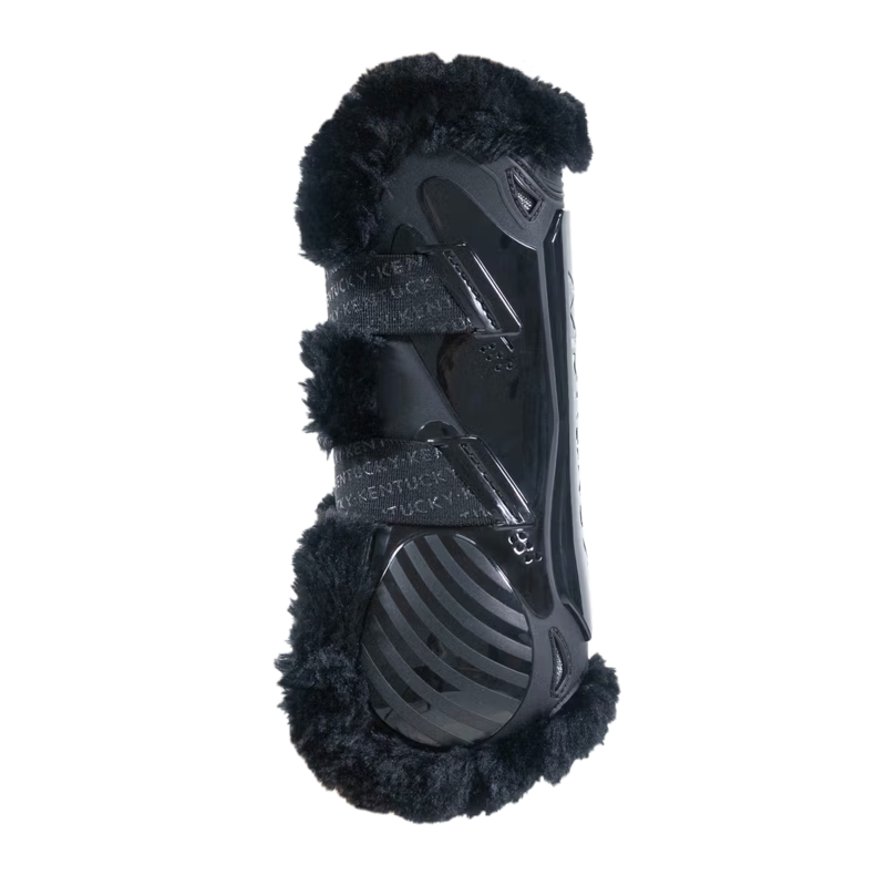 Kentucky Vegan Sheepskin Tendon Boots Bamboo Shield - Black/Black-1