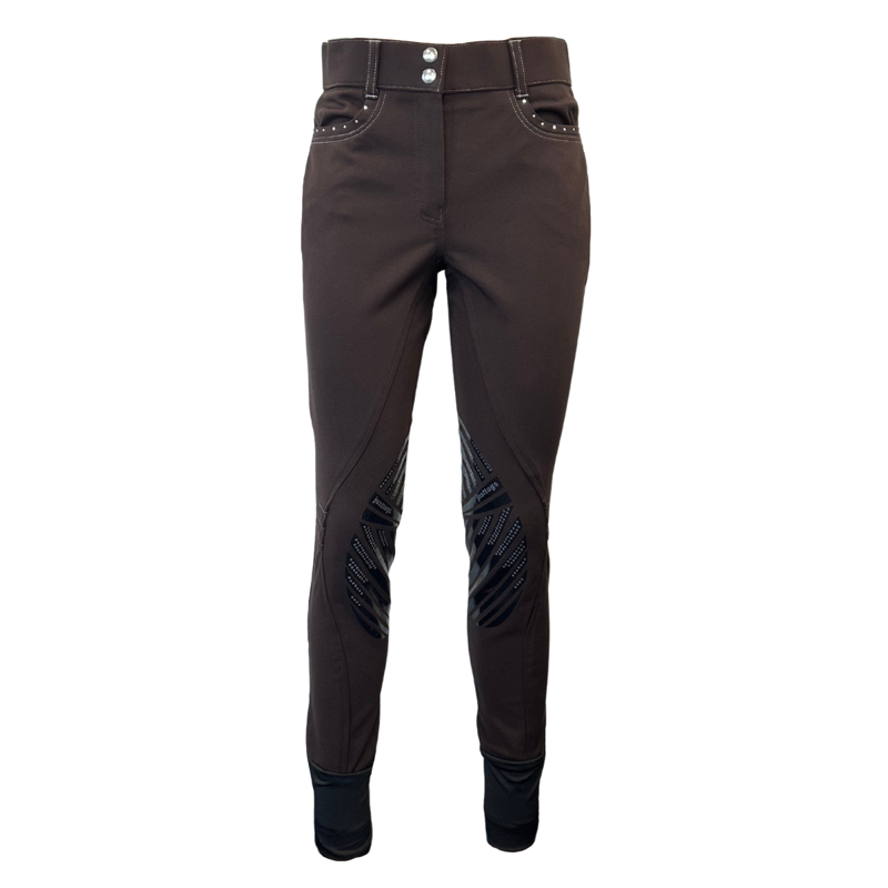 Just Togs Ladies Crystal Breeches - Brown