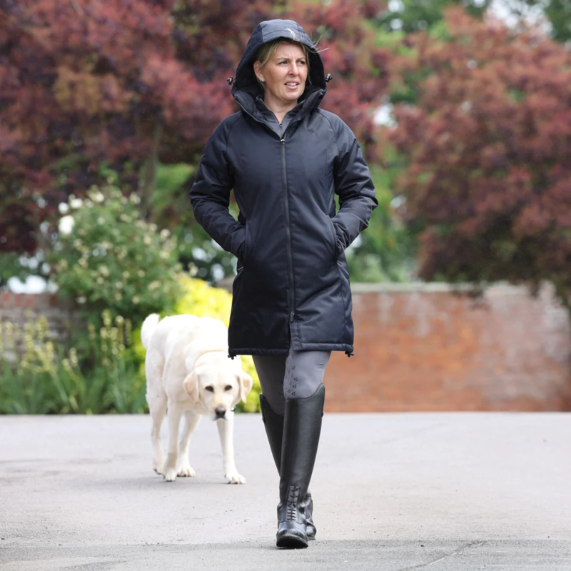 Aubrion Eltar Mid Length Waterproof Coat - Black-2