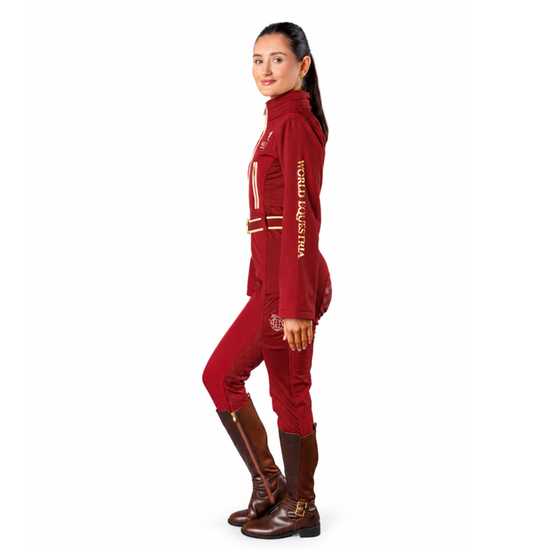 EQUISUIT Maple Blaze Diamond Edition Equestrian Suit - Burgundy-2